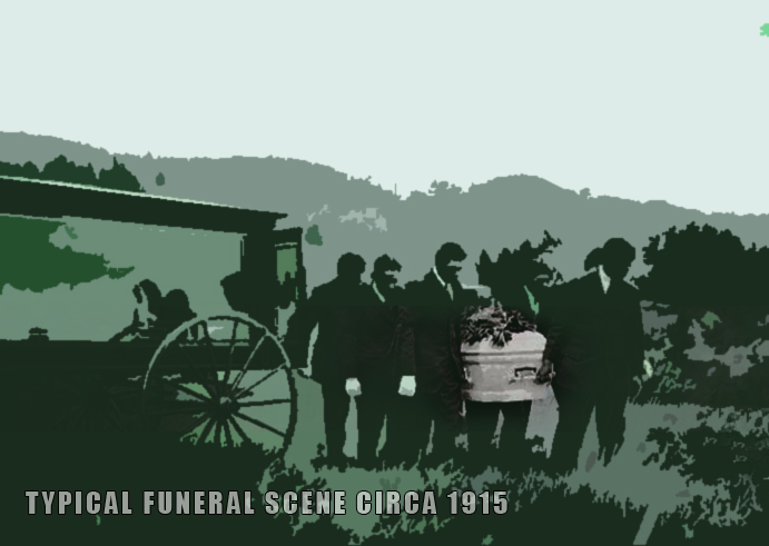 1915 funer scene